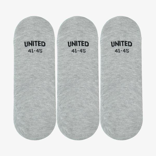 United4 Core Erkek Gri  3'lü Çorap_1