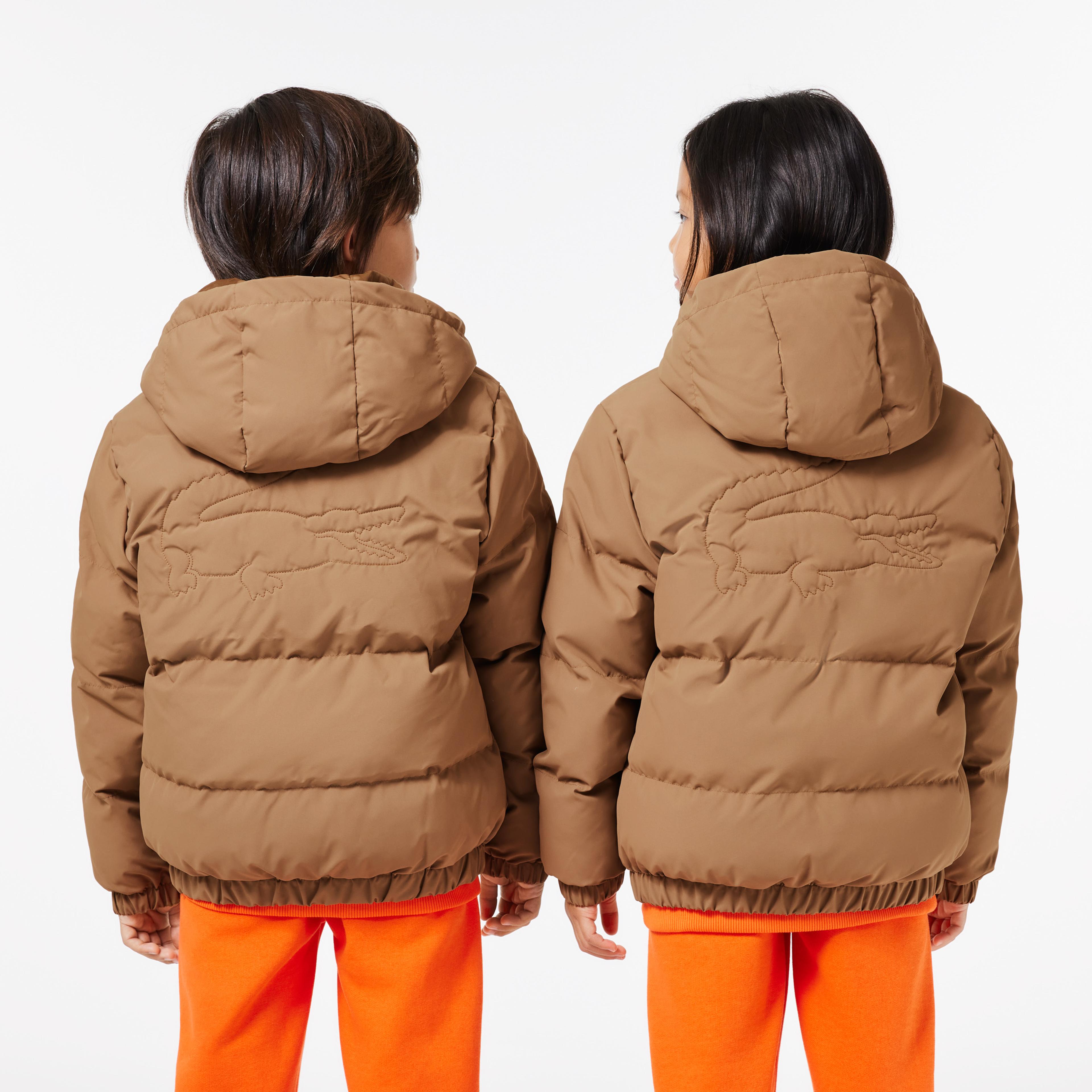 Lacoste Çocuk Kapitone Kahverengi Mont