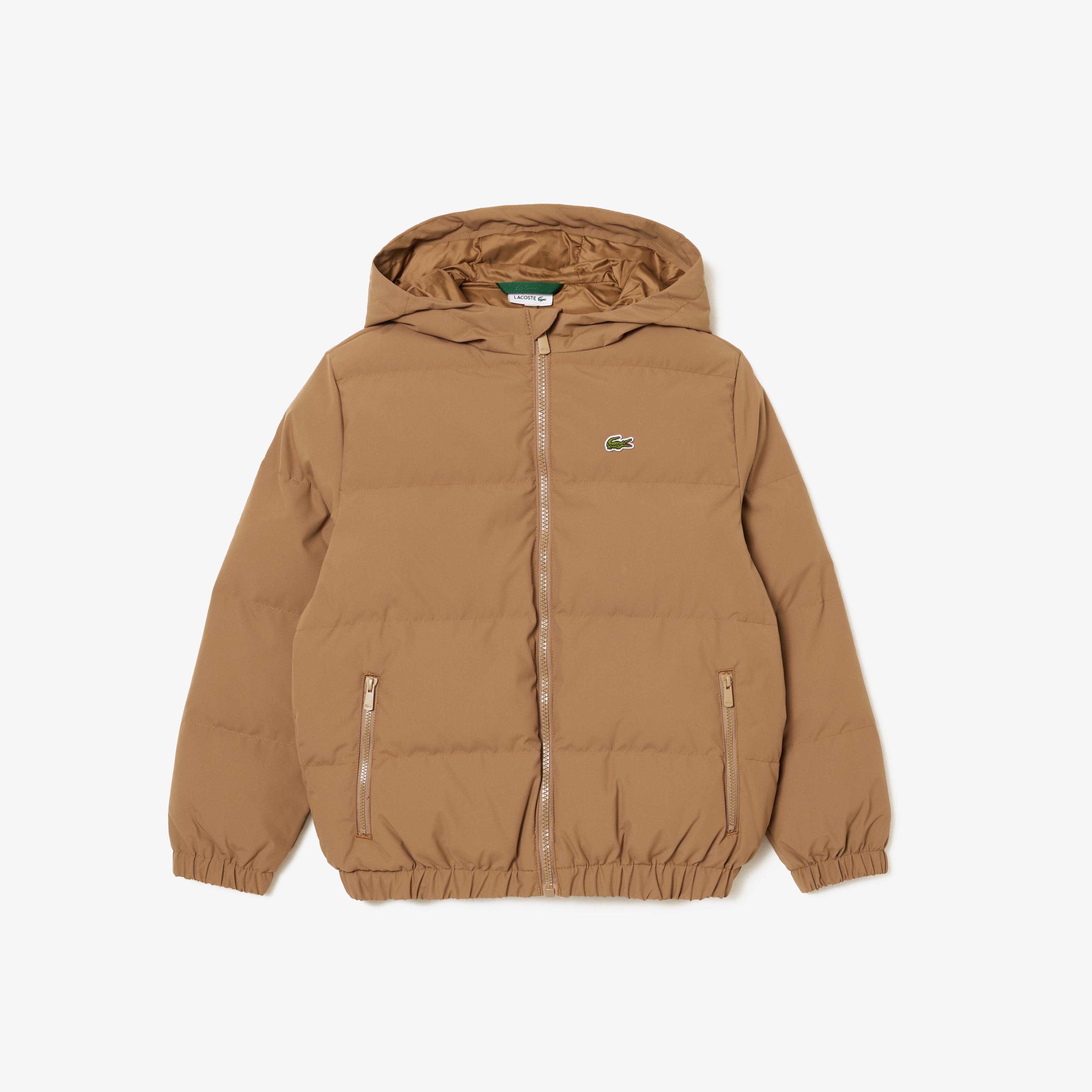 Lacoste Çocuk Kapitone Kahverengi Mont