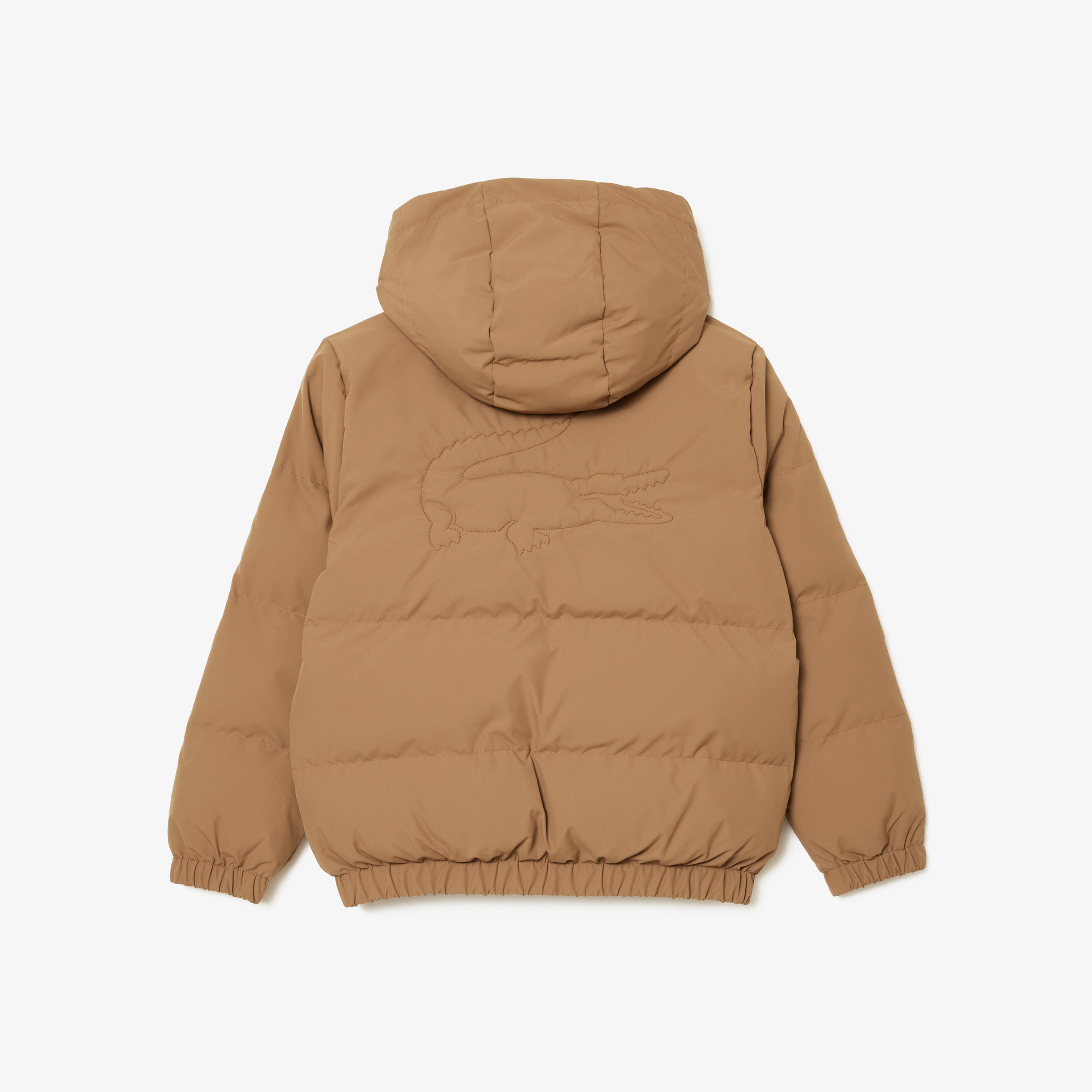Lacoste Çocuk Kapitone Kahverengi Mont