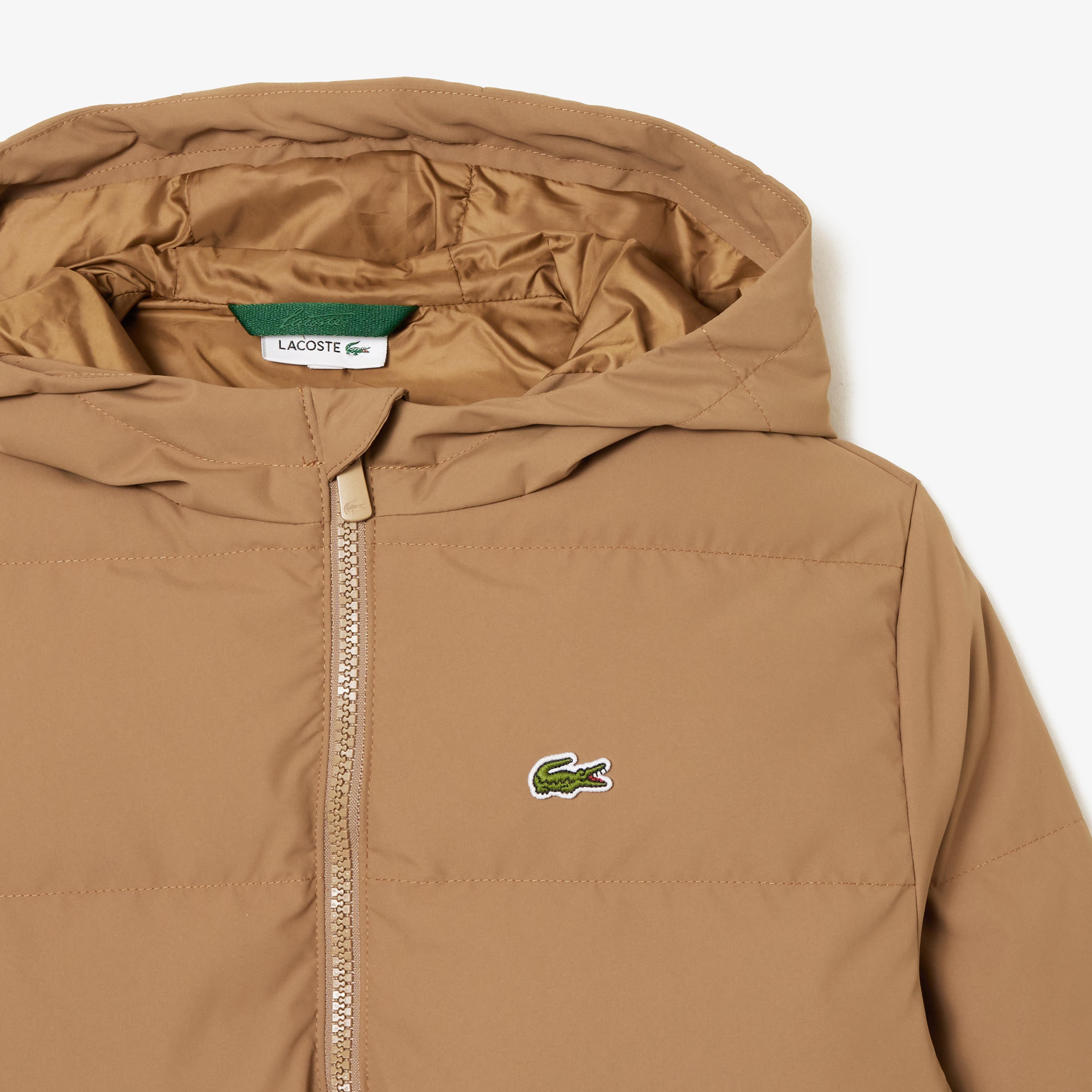 Lacoste Çocuk Kapitone Kahverengi Mont