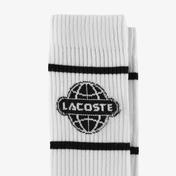 Lacoste Erkek Baskılı Beyaz Çorap