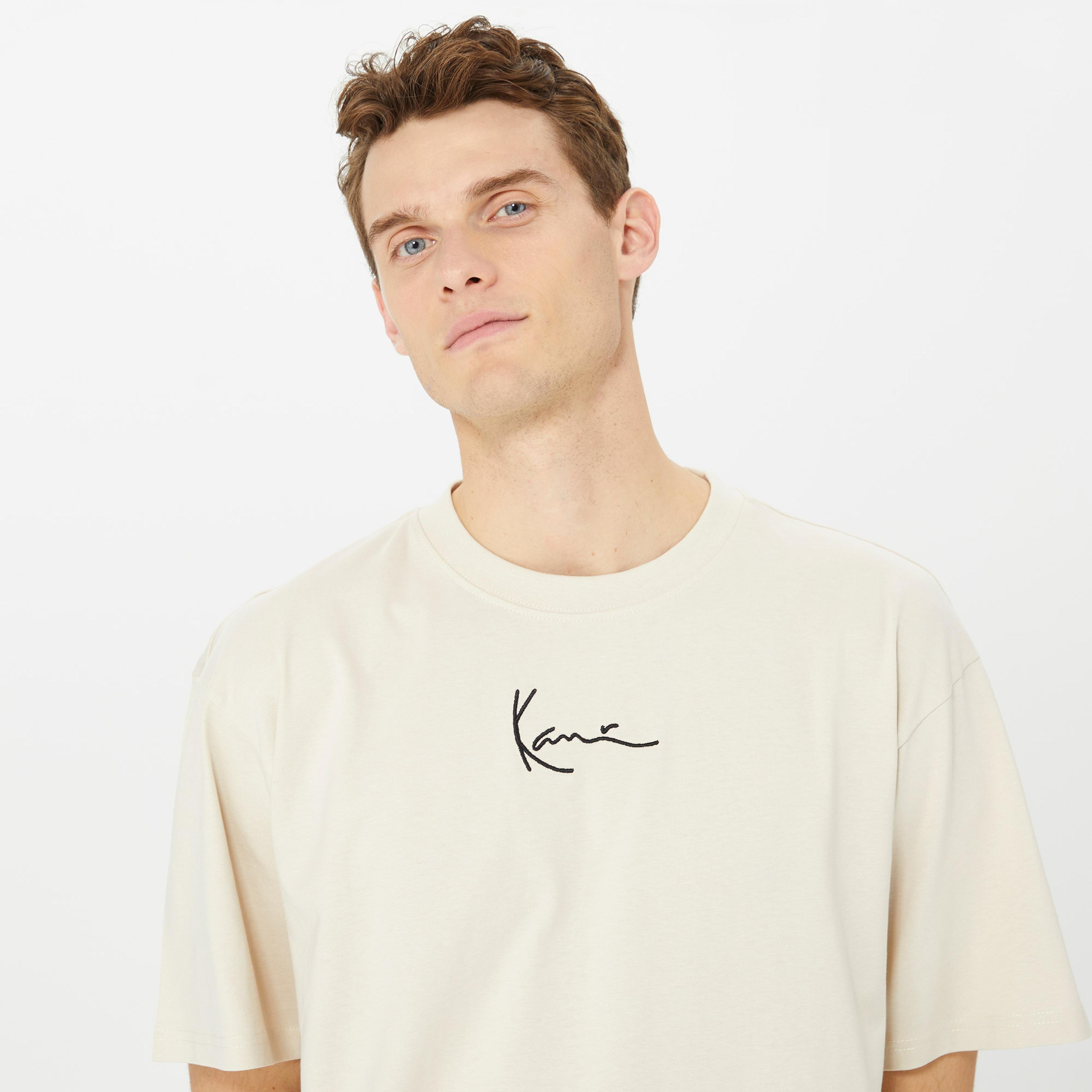 Karl Kani Small Signature Erkek Krem T-Shirt