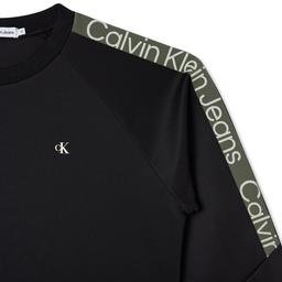 Calvin Klein Jeans Tape Crewneck Set Çocuk Siyah Sweatshirt
