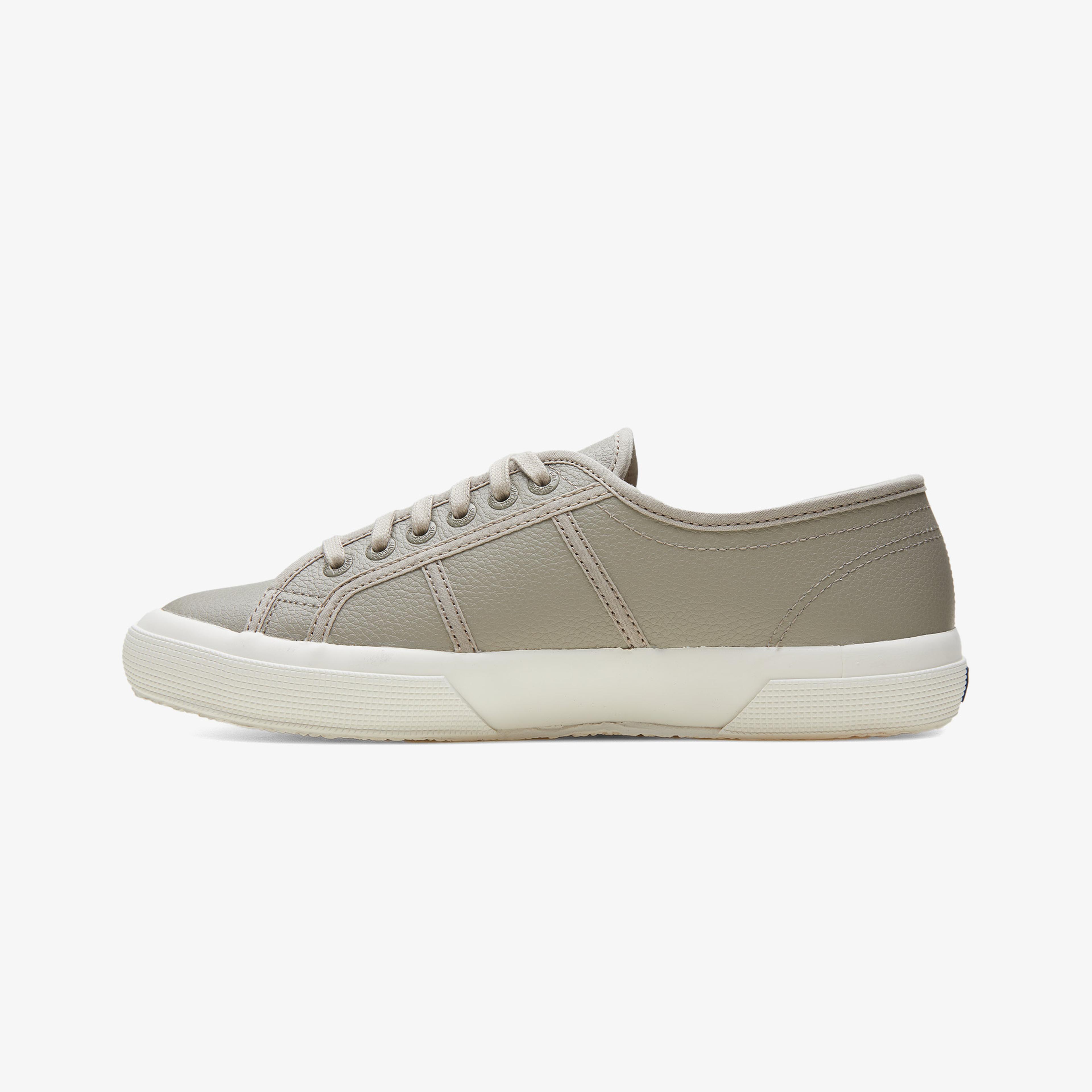 Superga 2750 Tumbled Leather Erkek Bej Sneaker