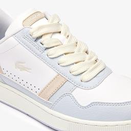 Lacoste T-Clip Monogram Kadın Beyaz Sneaker