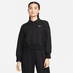 Nike Sportswear Phoenix Fleece 3/4  Kadın Siyah Sweatshirt