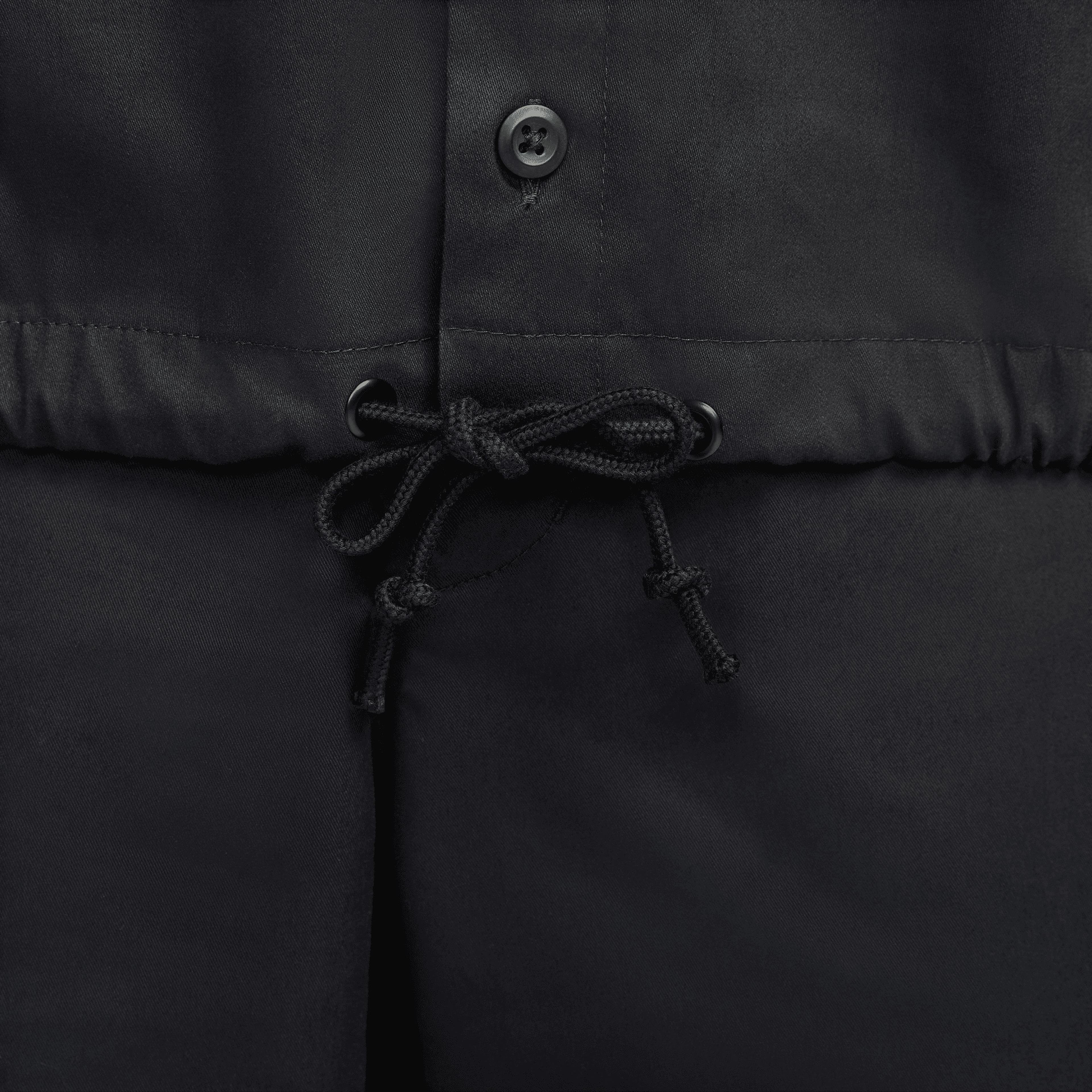 Nike Sportswear Club+ Button-Down Short-Sleeve Erkek Siyah Gömlek