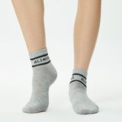 Converse Chuck Taylor Crew 3'lü Kadın Gri/Siyah/Beyaz Çorap