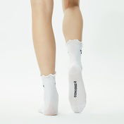 Converse Chuck Taylor Crew 2'li Kadın Siyah/Beyaz Çorap