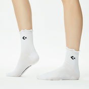 Converse Chuck Taylor Crew 2'li Kadın Siyah/Beyaz Çorap