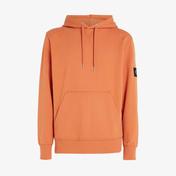 Calvin Klein Jeans Badge Hoodie Erkek Turuncu Rugby & Sweatshırt