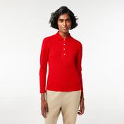 Lacoste Kadın Slim Fit Kırmızı Polo