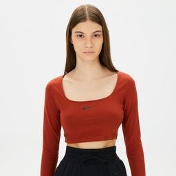 Nike Sportswear Kadın Turuncu Crop Top