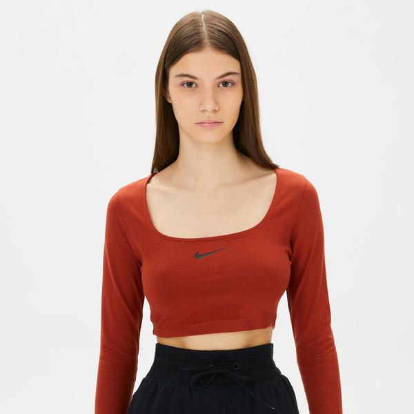 Nike Sportswear Kadın Turuncu Crop Top_3