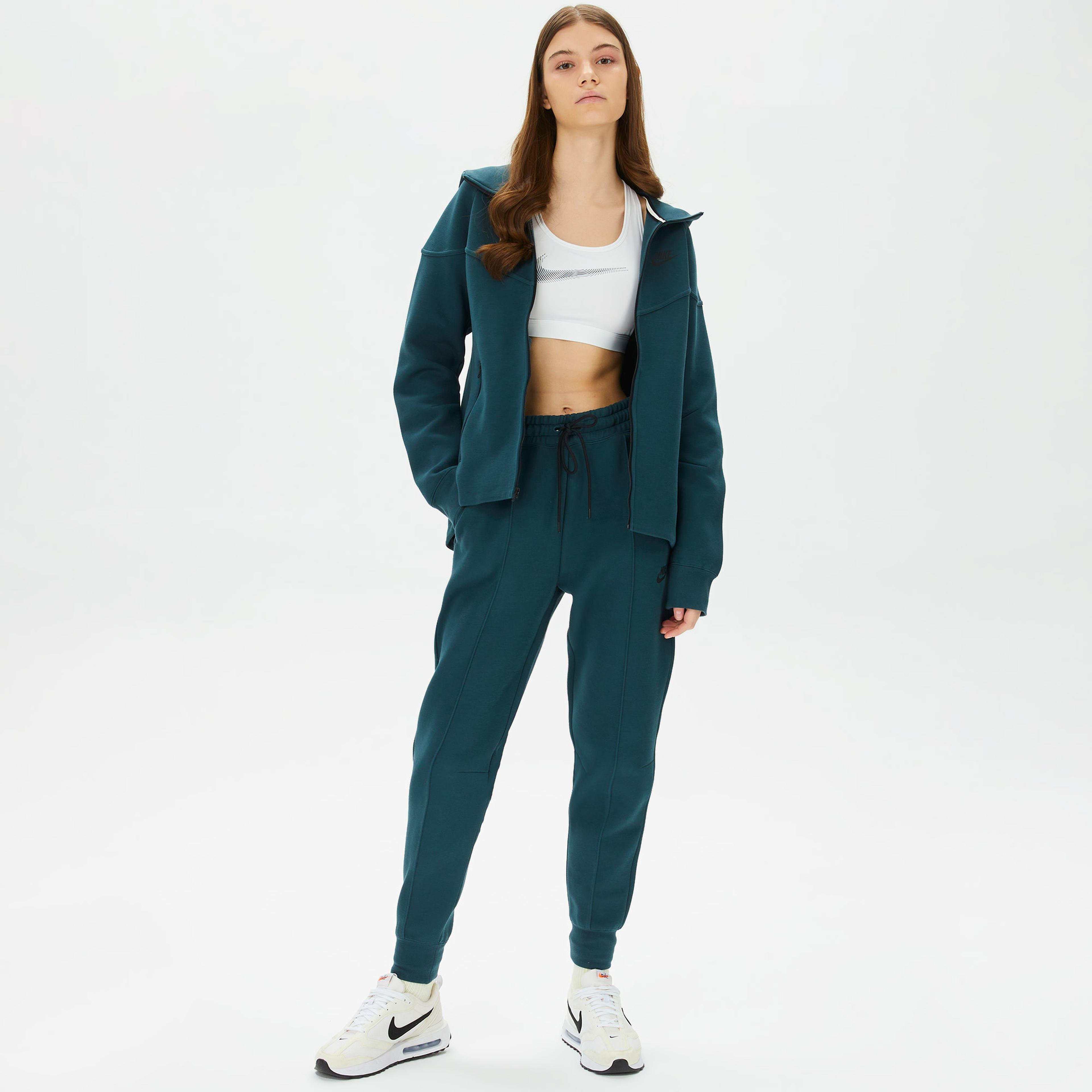 Nike Sportswear Tech Fleece Windrunner Kadın Yeşil Eşofman Üstü