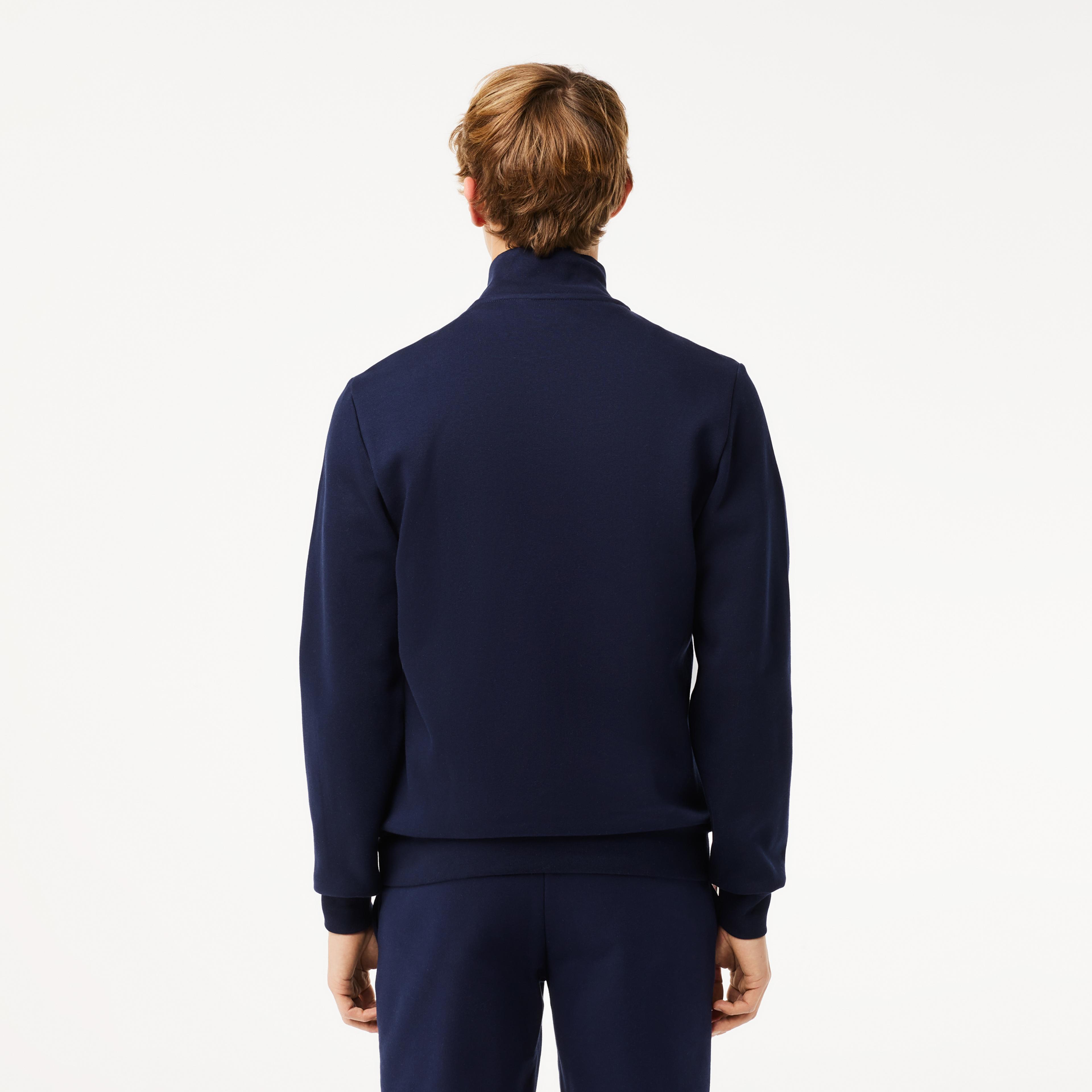 Lacoste Erkek Regular Fit Fermuarlı Lacivert Sweatshirt