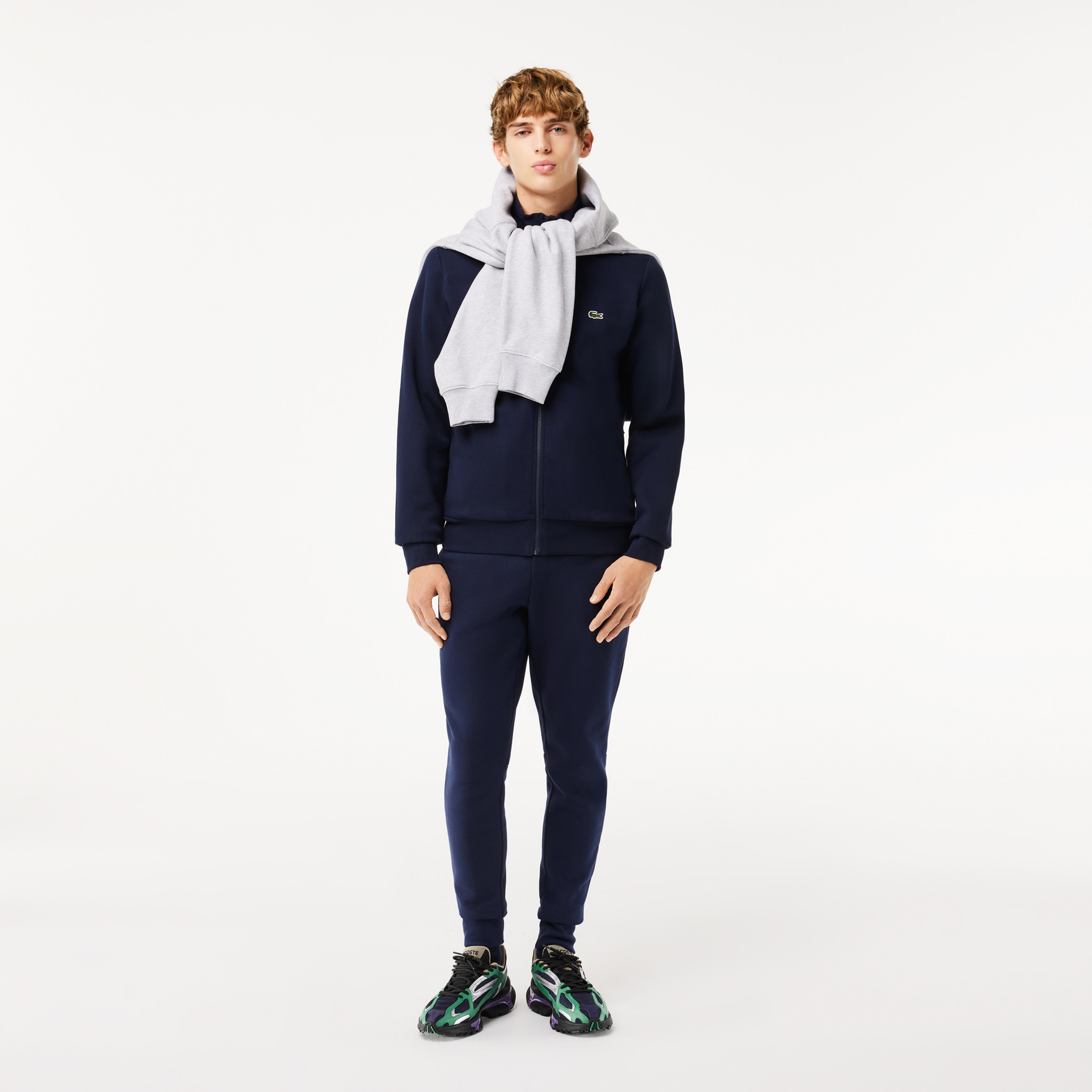 Lacoste Erkek Regular Fit Fermuarlı Lacivert Sweatshirt