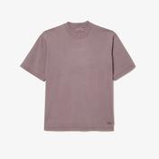 Lacoste Neo Heritage Unisex Loose Fit Bisiklet Yaka Baskılı Mor T-Shirt