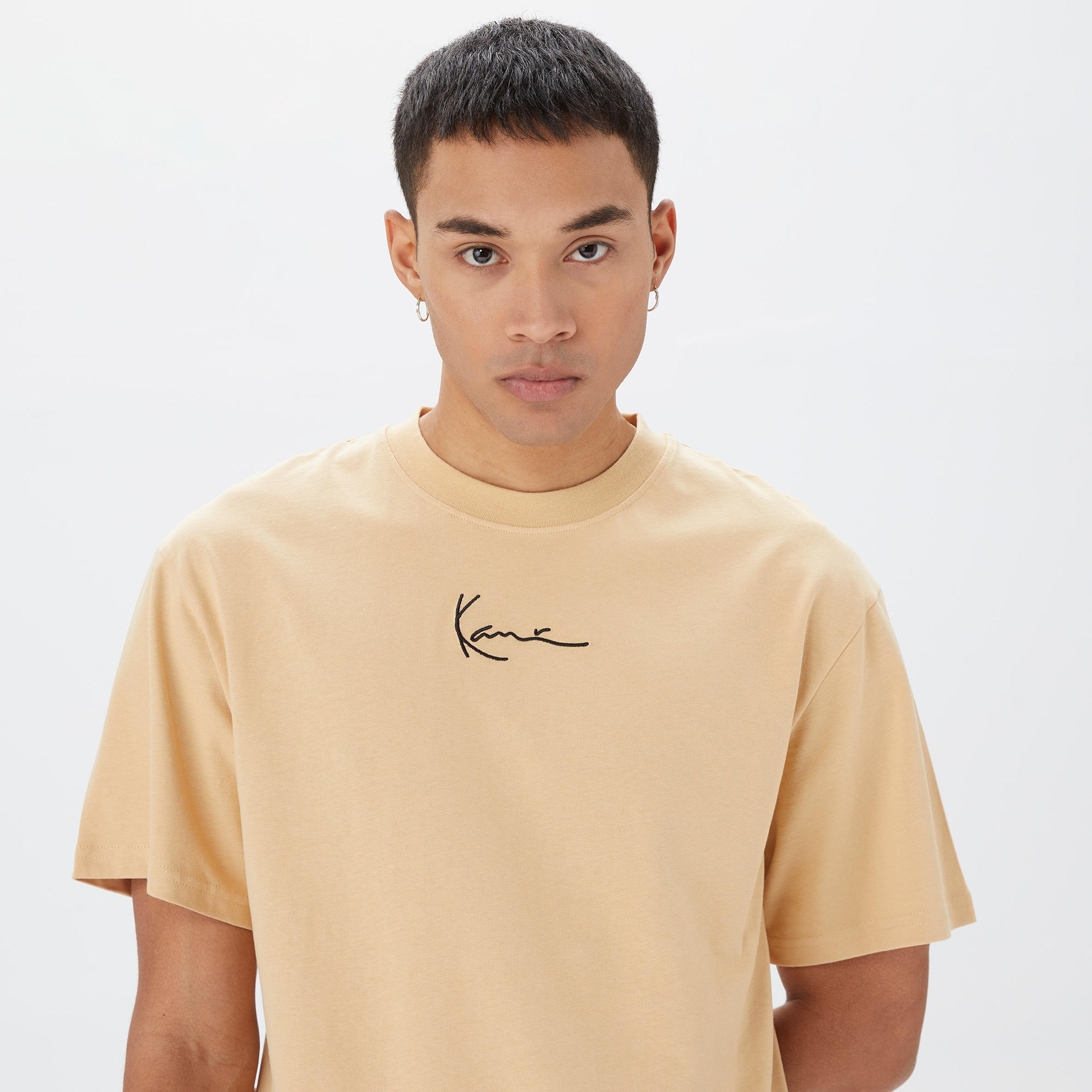 Karl Kani Small Signature Erkek Krem T-Shirt