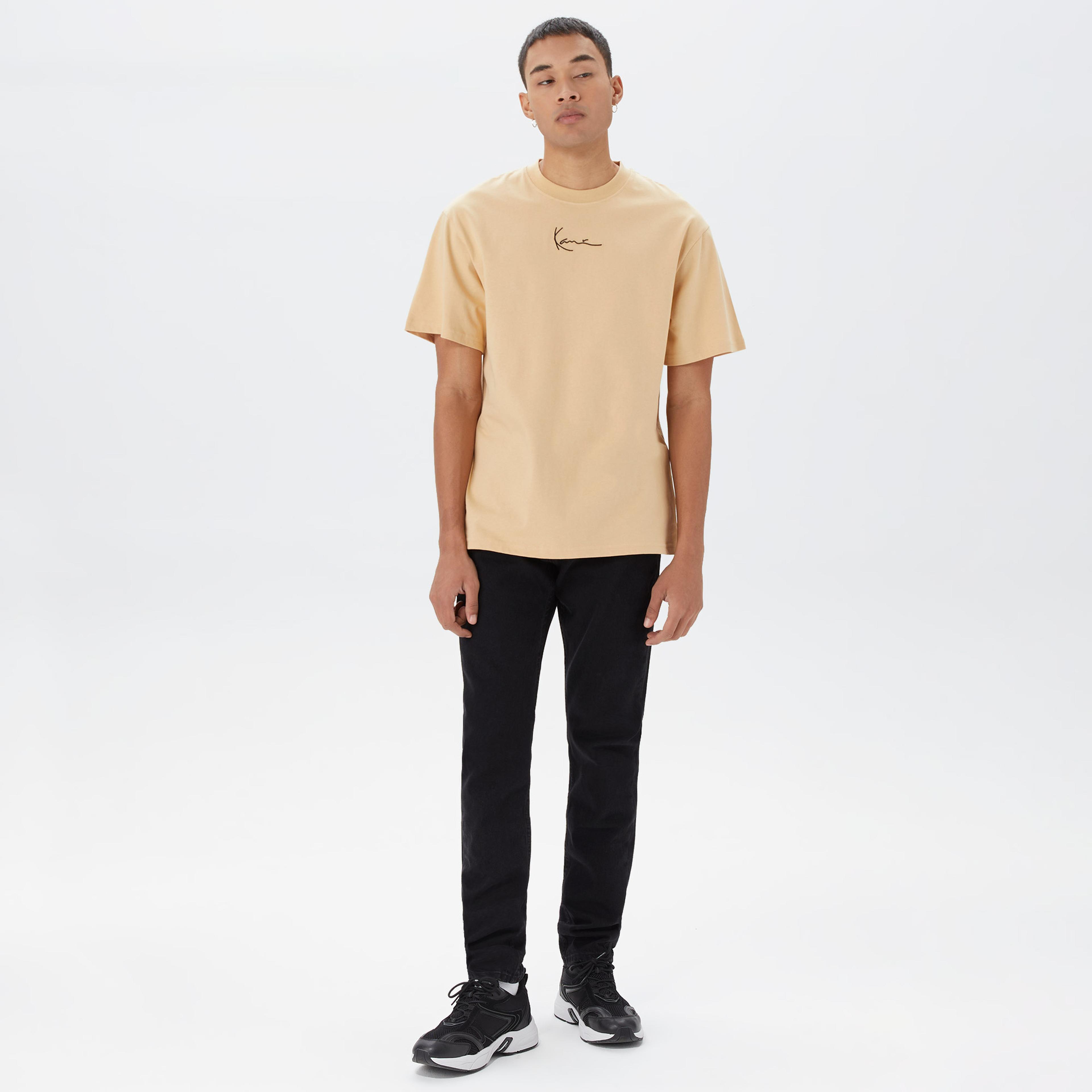 Karl Kani Small Signature Erkek Krem T-Shirt