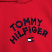 Tommy Hilfiger Flag Hoodie Kız Çocuk Turuncu Sweatshirt