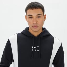 Nike Sportswear Swoosh Air Pullover Fleece Erkek Siyah Hoodie