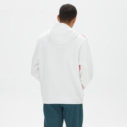 Nike Sportswear Swoosh Air Pullover Fleece Erkek Beyaz Hoodie