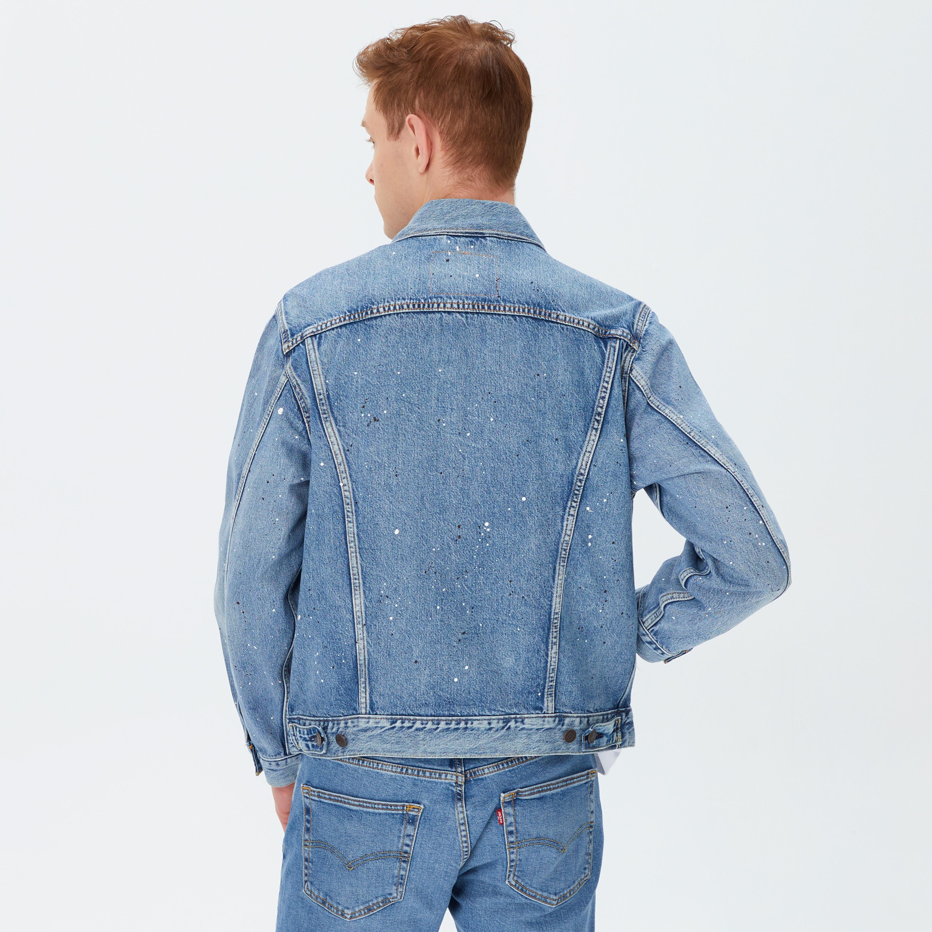 Levi's Vintage Fit Trucker Tr Paint Me Erkek Mavi Ceket