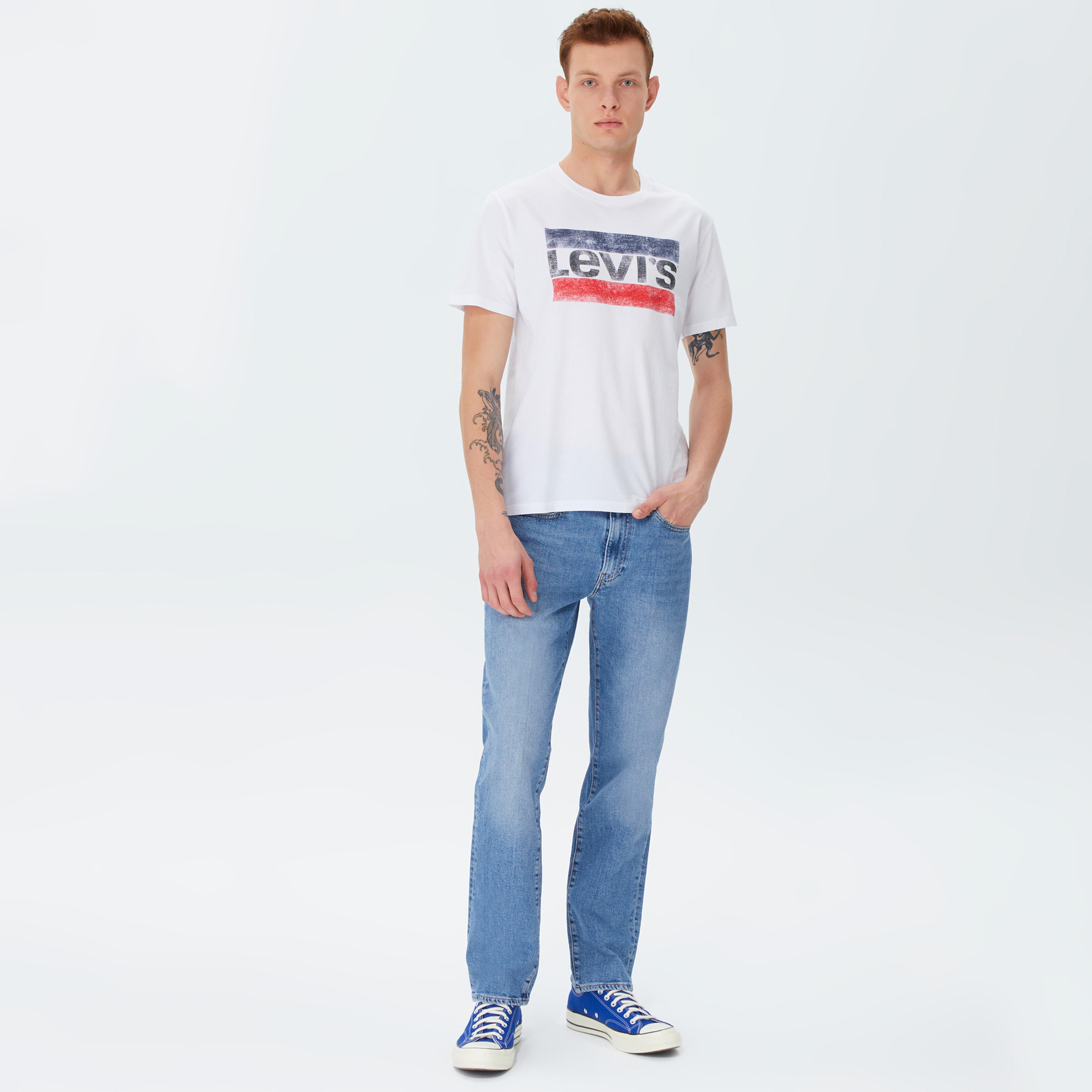 Levi's Sportswear Logo Graphic Sportswear Logo Erkek Bej T-Shirt