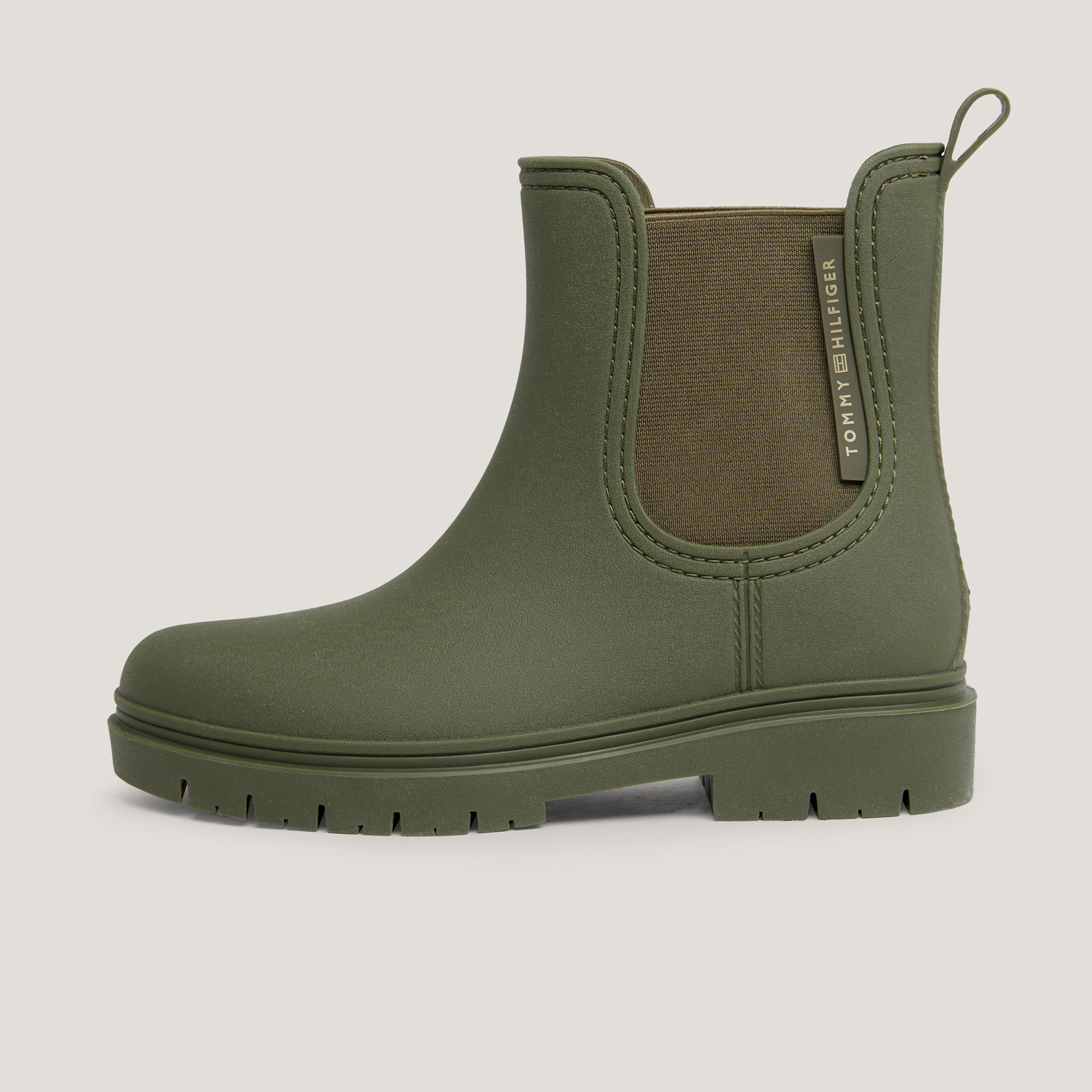 Tommy Hilfiger Essential Rainbootie Kadın Haki Bot
