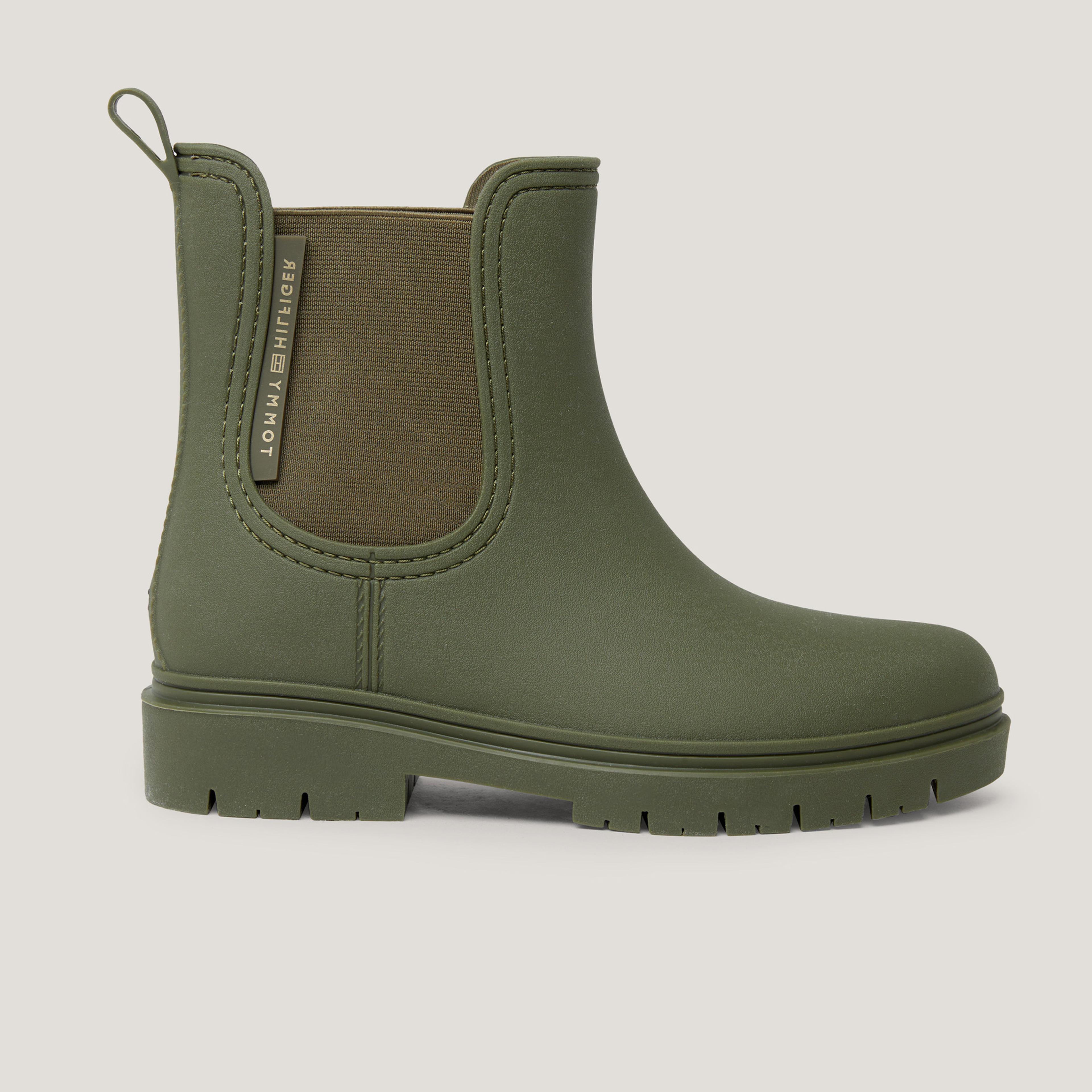Tommy Hilfiger Essential Rainbootie Kadın Haki Bot