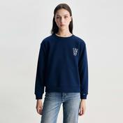 Ucla Alice Kadın Mavi Bisiklet Yaka Sweatshirt