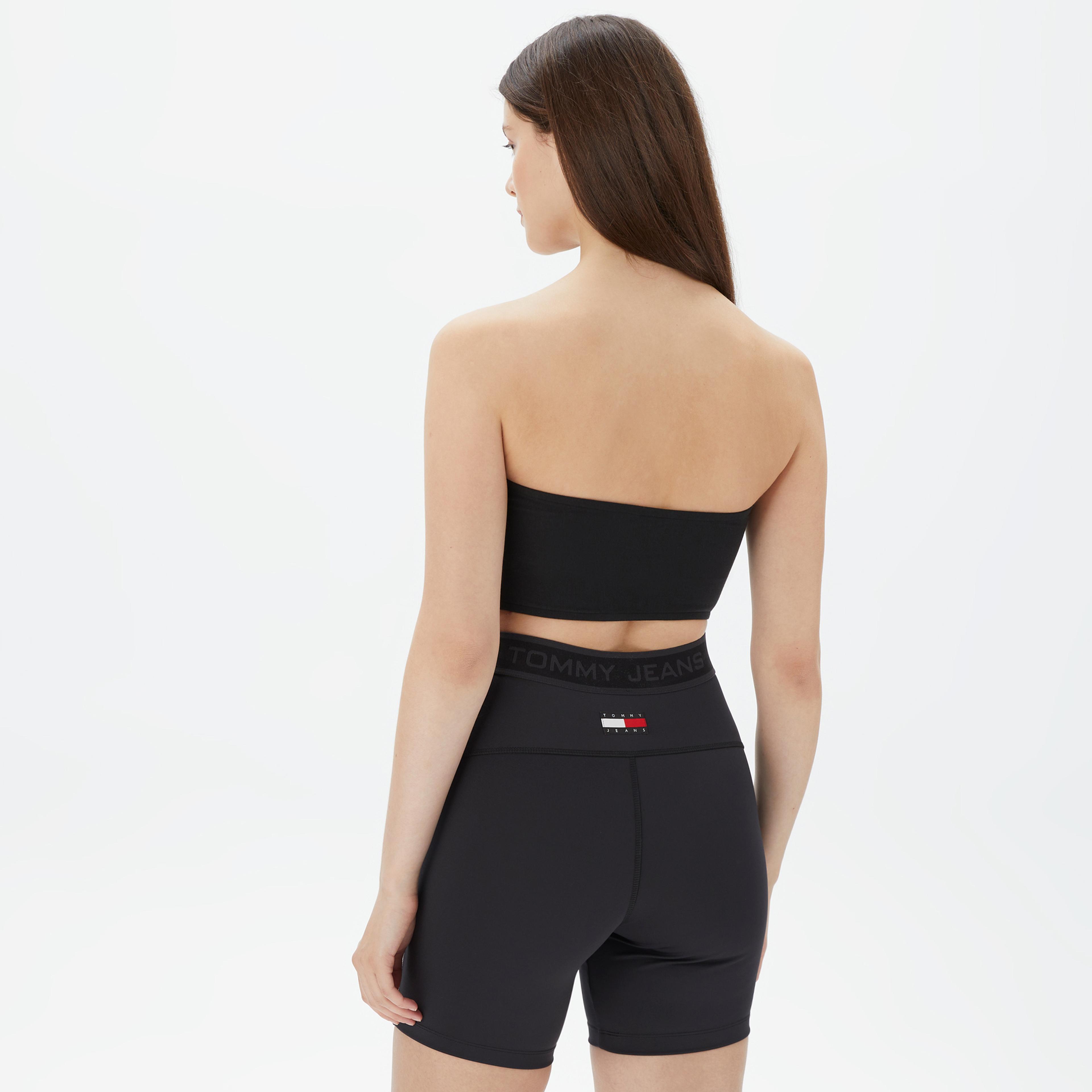 Tommy Jeans Bandeau Kadın Siyah Bra