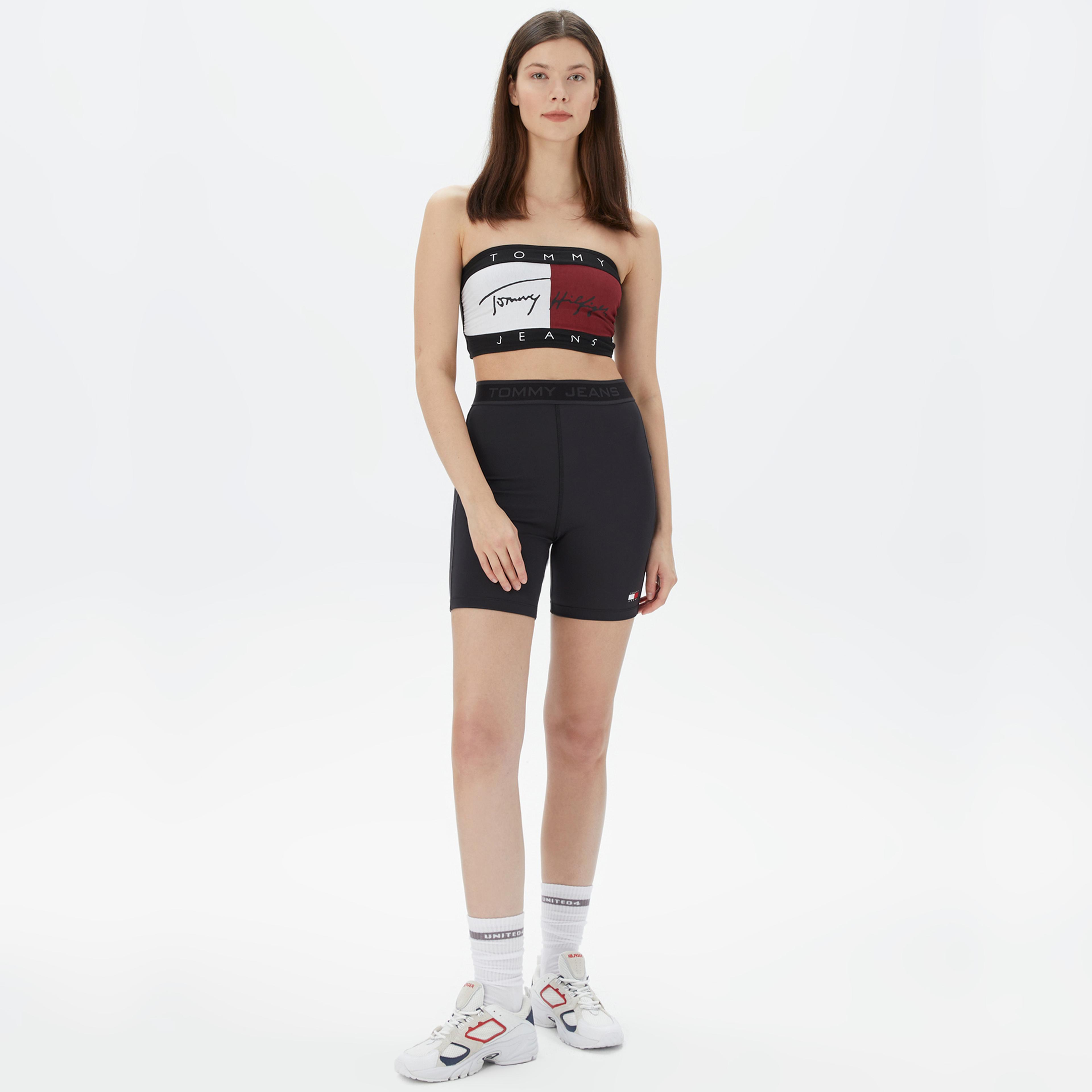 Tommy Jeans Bandeau Kadın Siyah Bra
