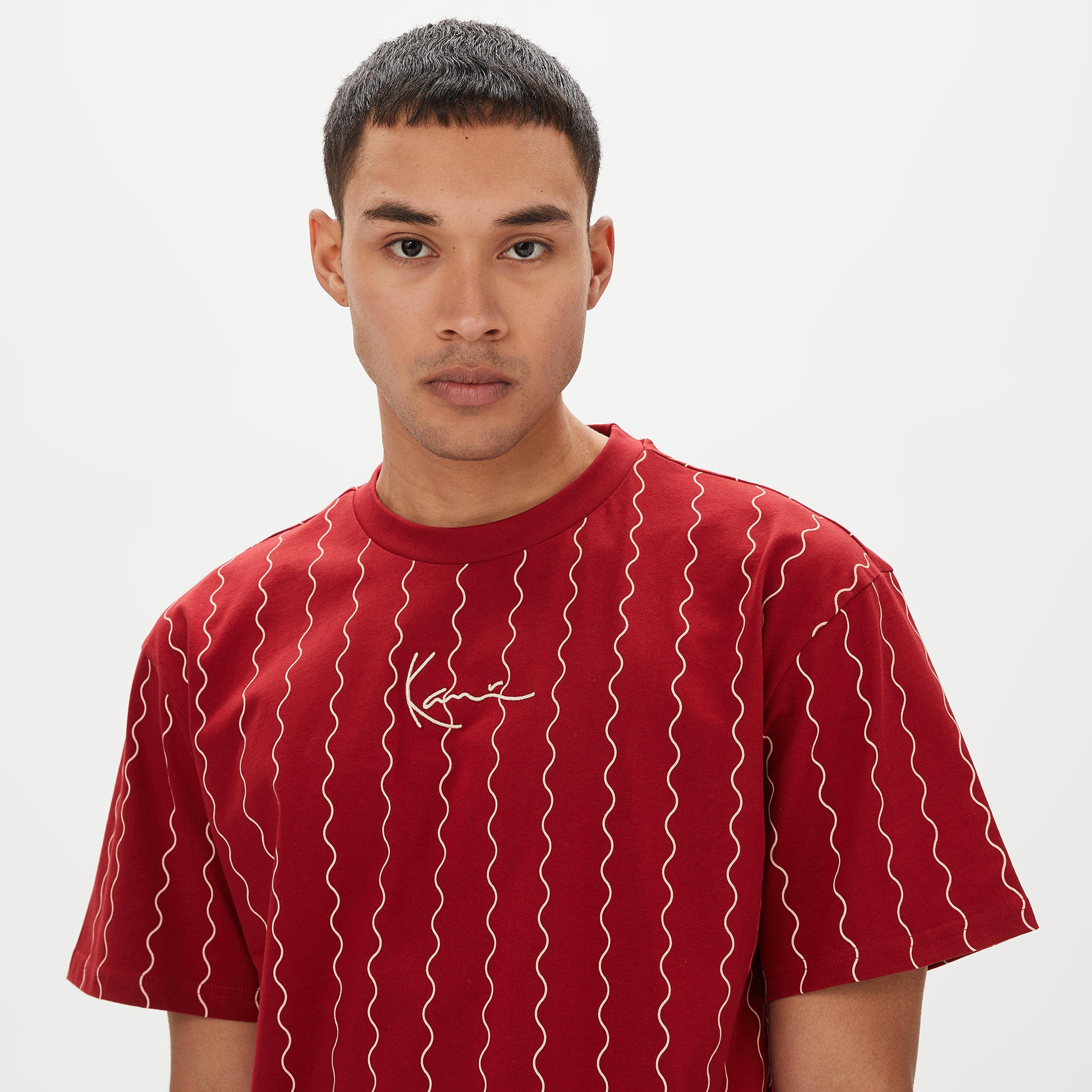 Karl Kani Retro Patch Block College Erkek Kırmızı/Beyaz T-Shirt
