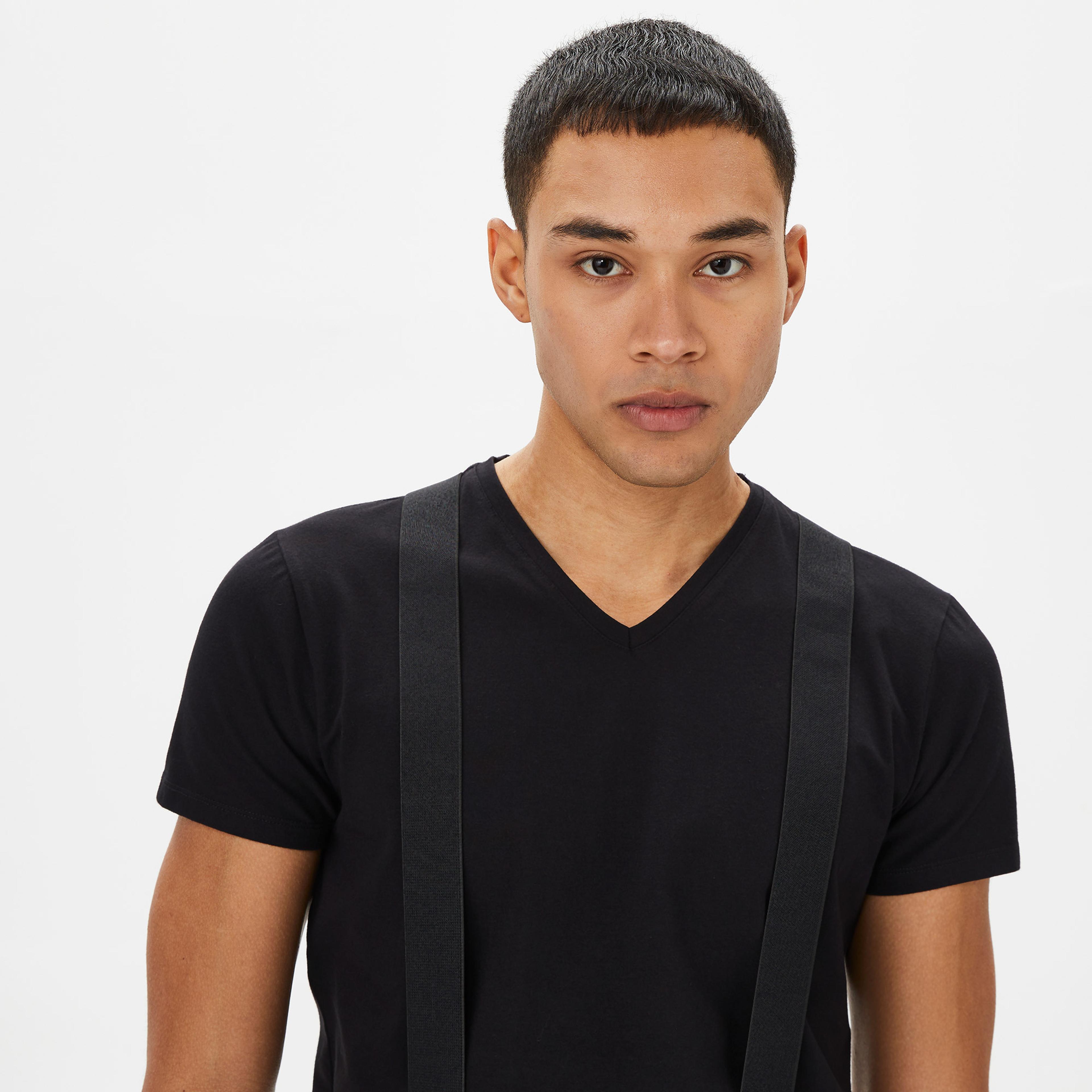 Superfly Erkek Siyah Günlük T-Shirt