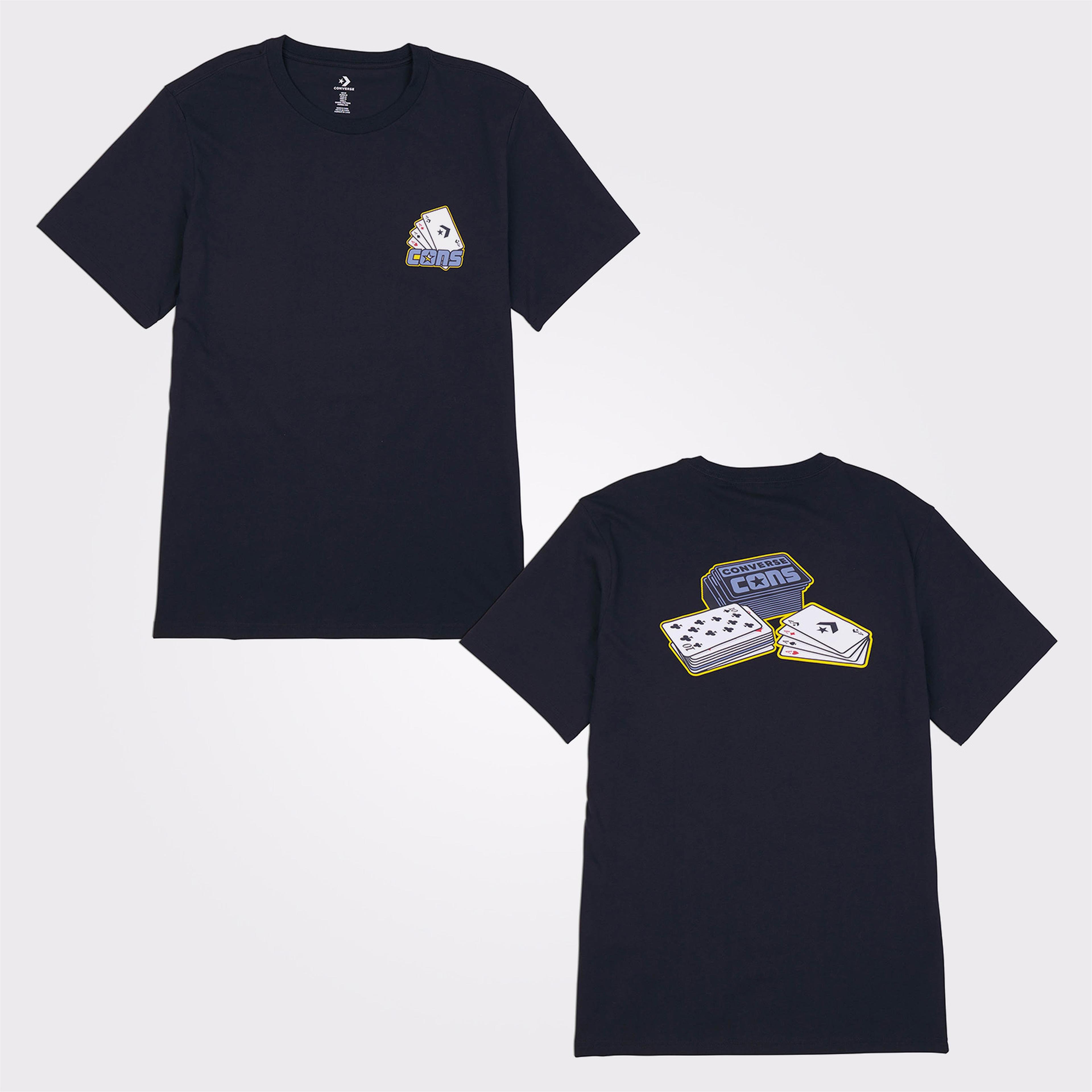 Converse Cons Card Skate Erkek Siyah T-Shirt