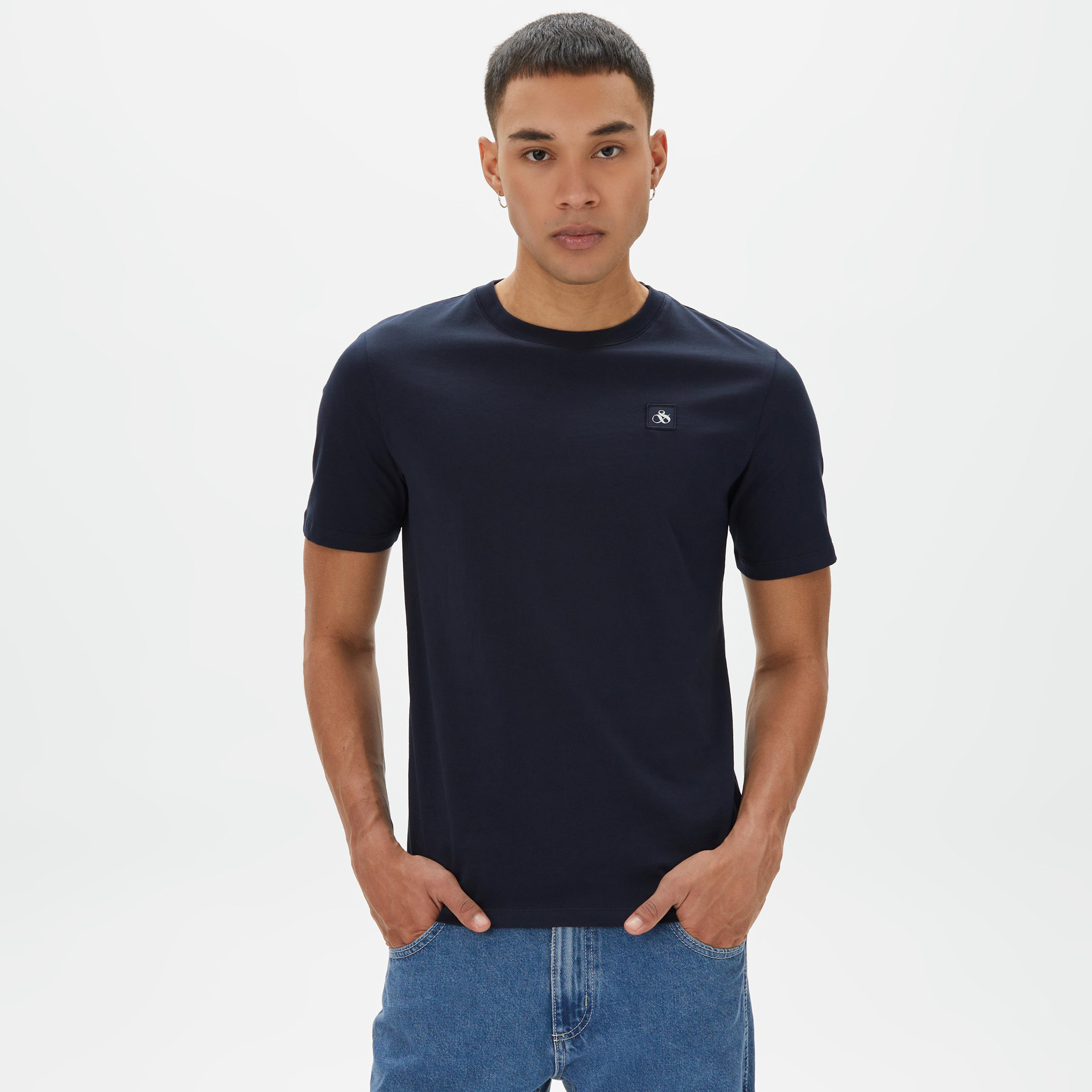 Scotch & Soda Erkek Siyah T-Shirt