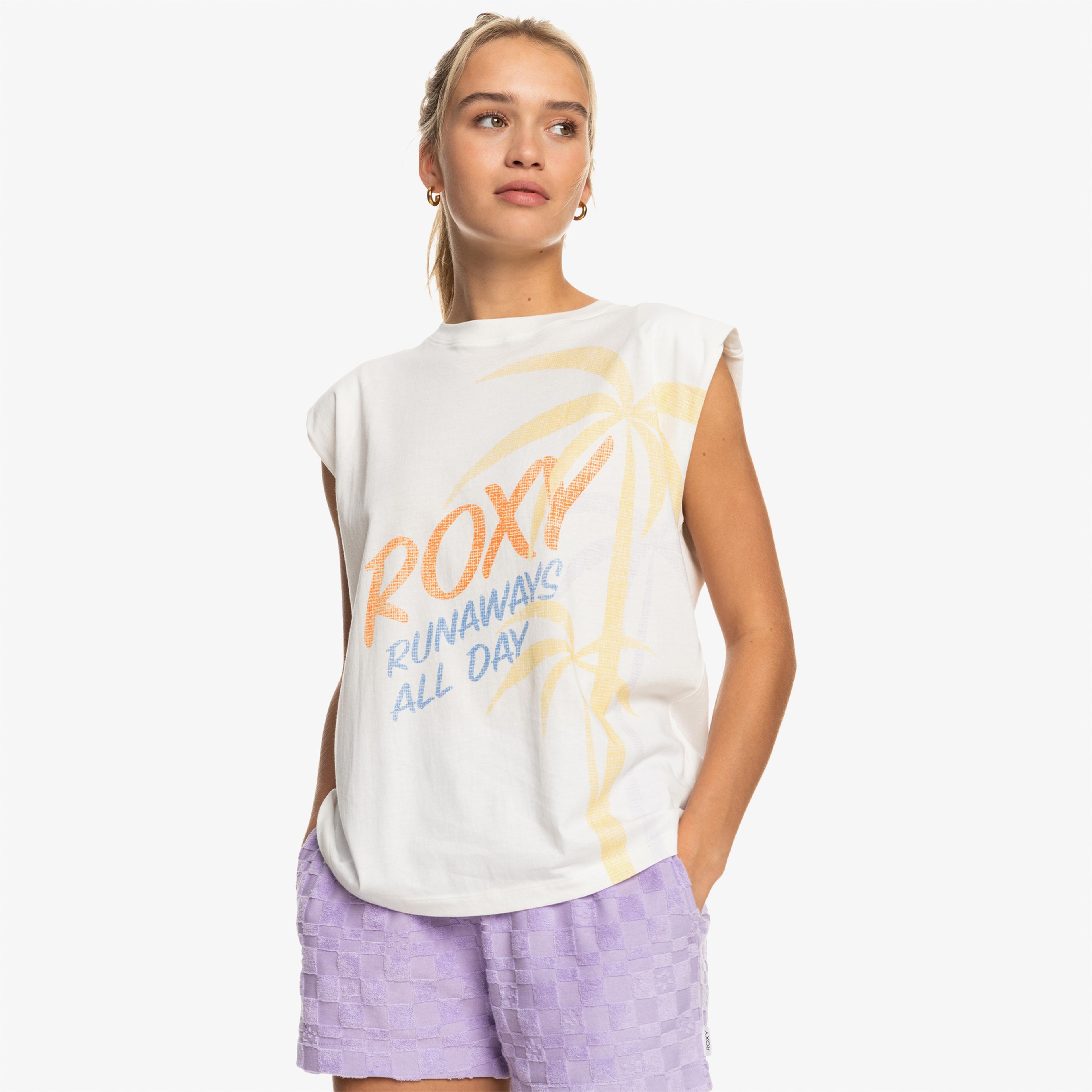 Quiksilver Smell Of Sea Kadın Beyaz T-Shirt