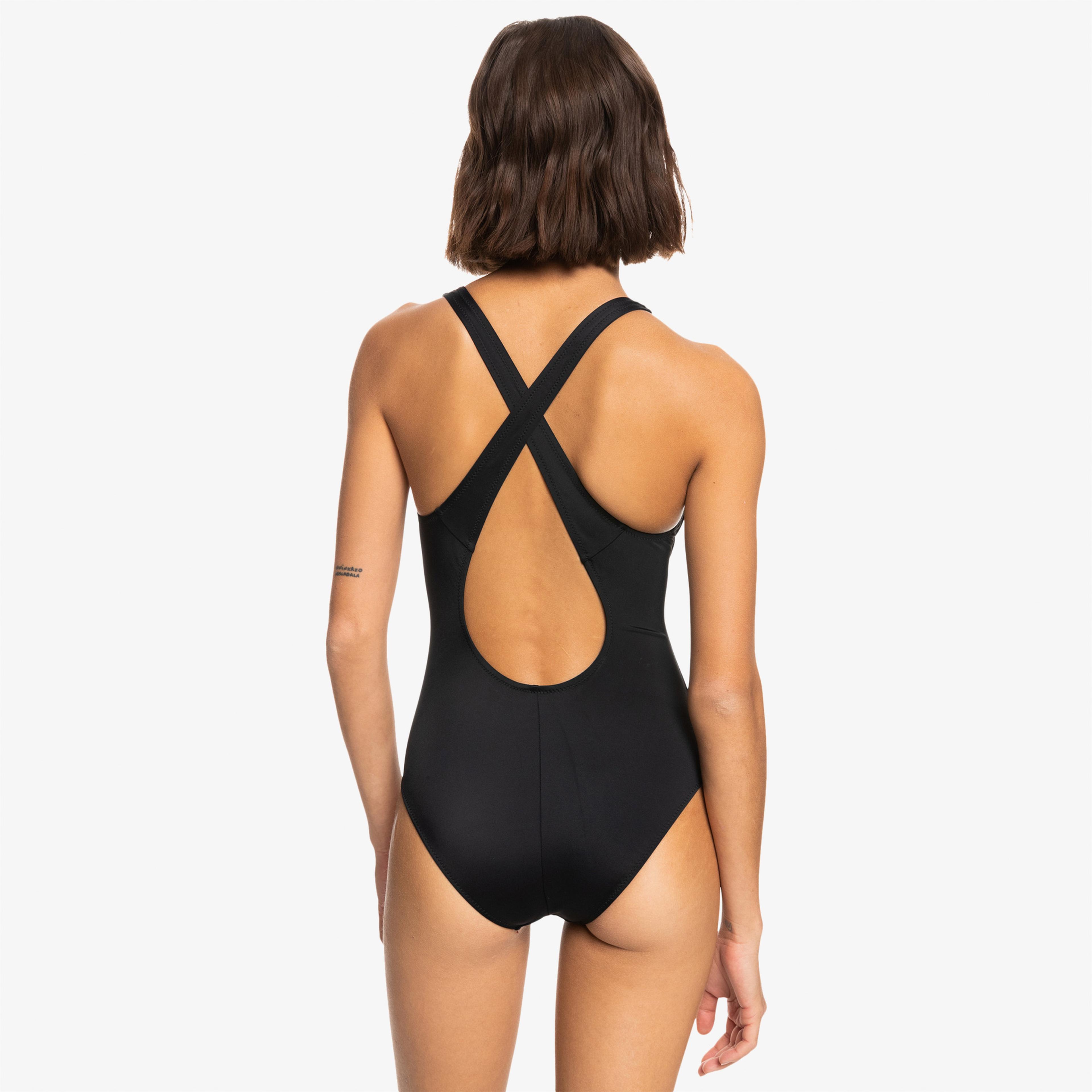 Quiksilver Roxy Active Basic Kadın Siyah Mayo