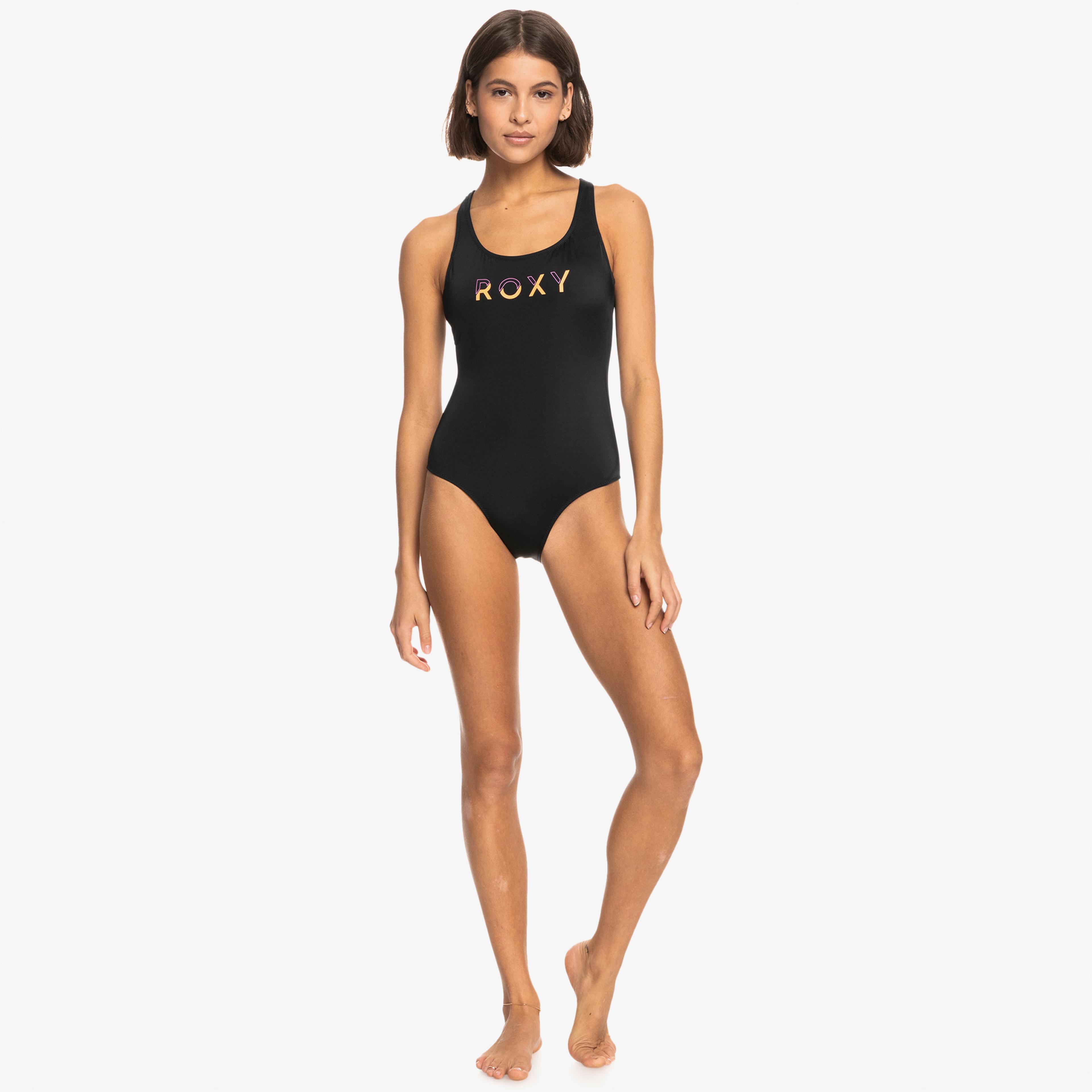 Quiksilver Roxy Active Basic Kadın Siyah Mayo