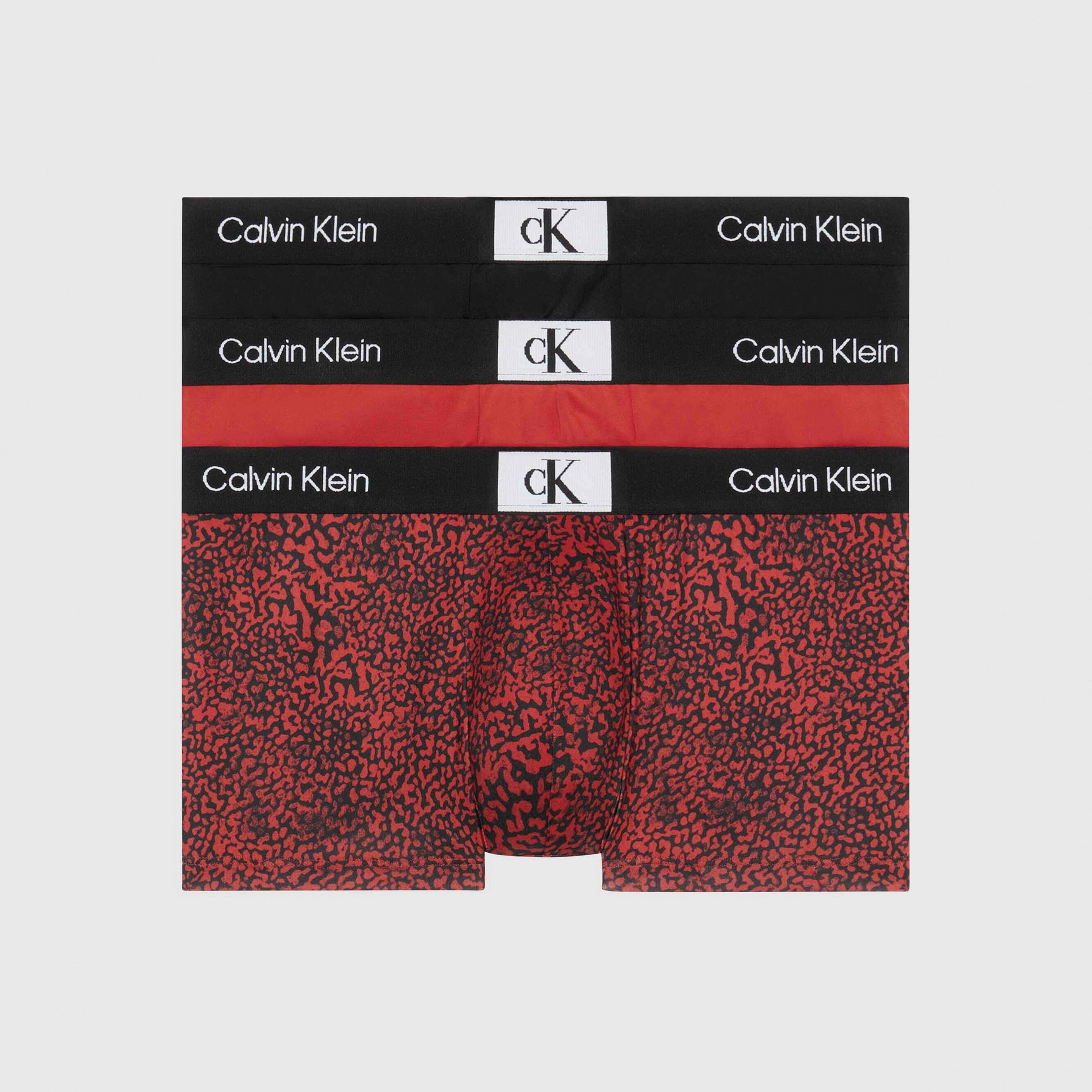 Calvin Klein Low Rise Trunk 3'lü Erkek Renkli Boxer