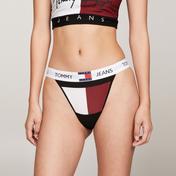 Tommy Jeans Tanga Kadın Siyah Külot