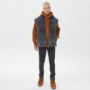 Calvin Klein Jeans Oversized Zip Denim Erkek Gri Yelek