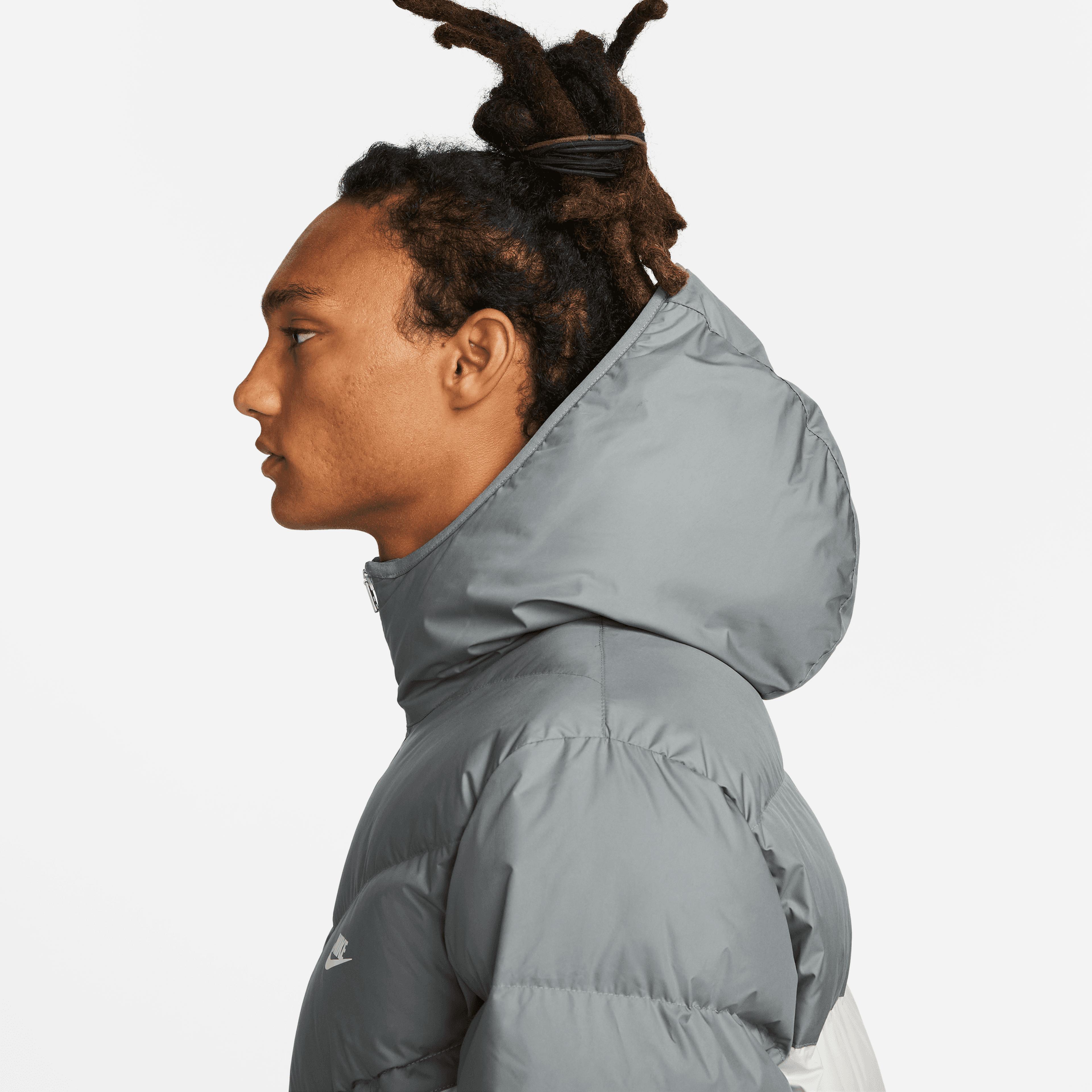 Nike Sportswear Storm-fıt Windrunner Erkek Gri/Beyaz Mont