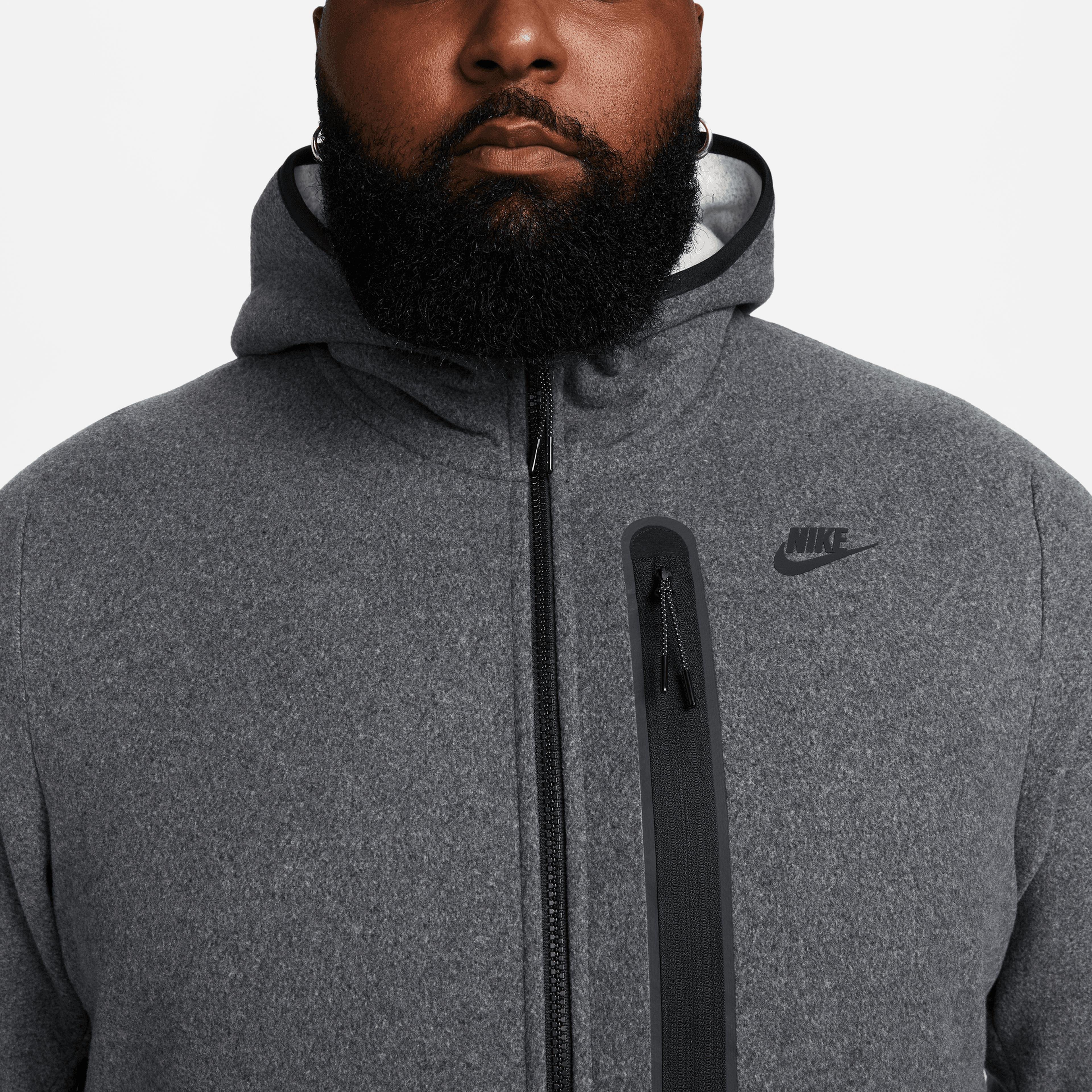 Nike Sportswear Tech Fleece Full-Zip Winter Erkek Gri Eşofman Üstü