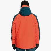 Quiksilver Mission Block Erkek Turuncu Kayak Montu
