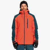 Quiksilver Mission Block Erkek Turuncu Kayak Montu