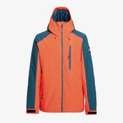 Quiksilver Mission Block Erkek Turuncu Kayak Montu